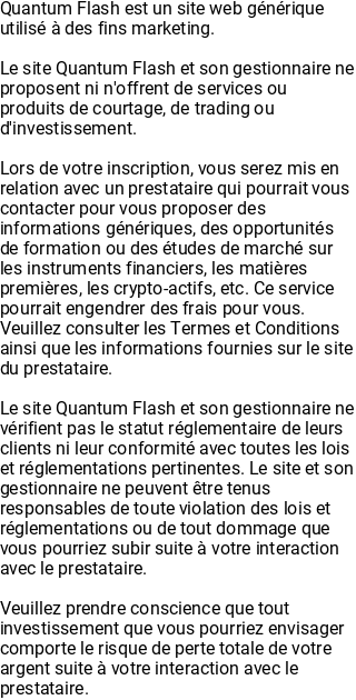 Popup de risque (Mobile)